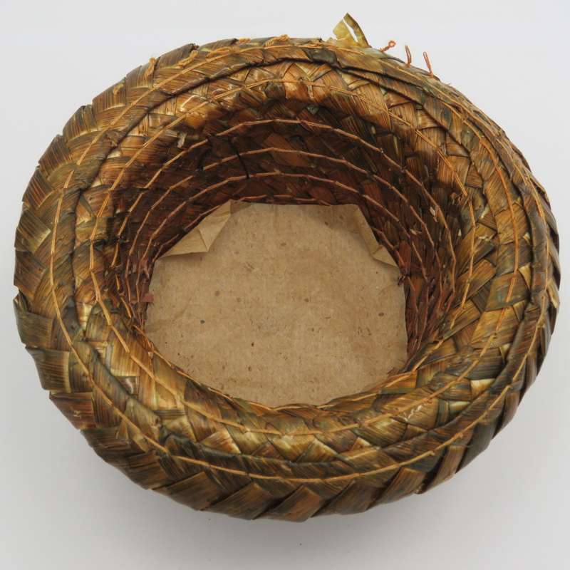 Vintage Top Flite set of 4 straw coaster hats in box - circa 1960`s
