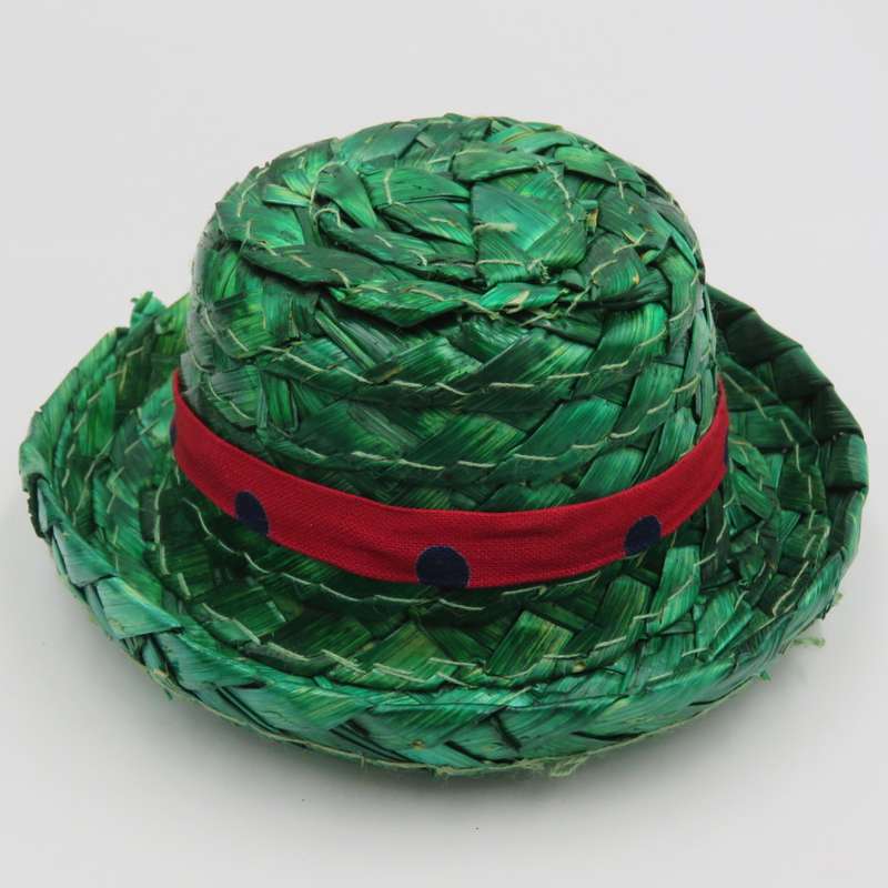 Vintage Top Flite set of 4 straw coaster hats in box - circa 1960`s