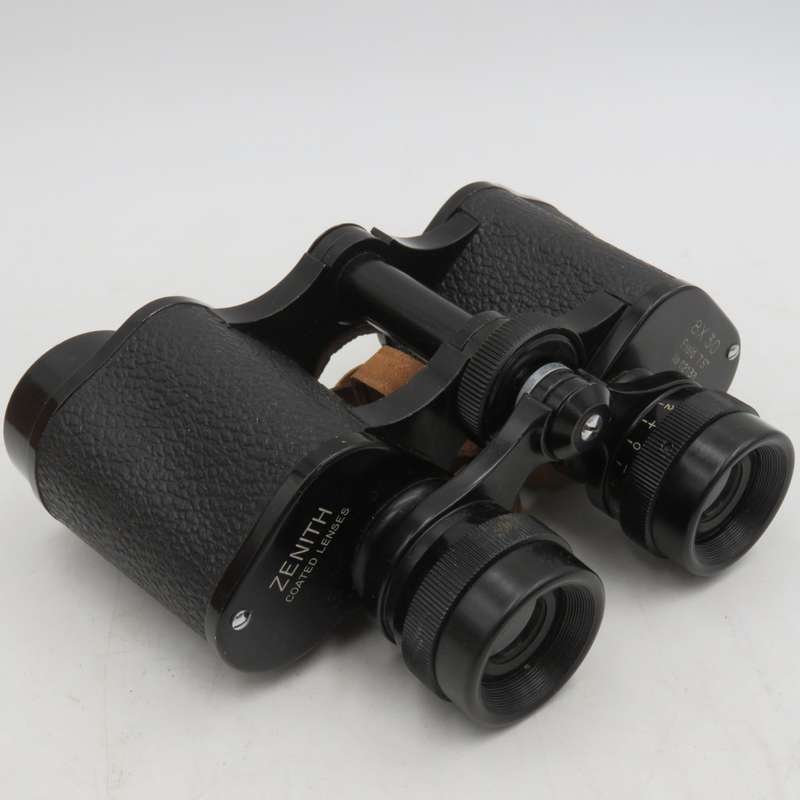 Vintage Zenith 8x30 binoculars in leather case