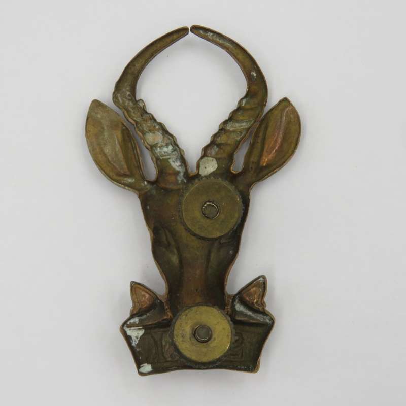 SADF Large brass bokkop Infantry cap badge