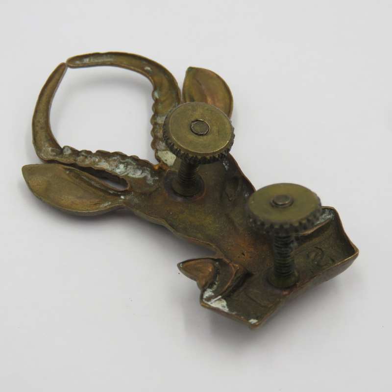 SADF Large brass bokkop Infantry cap badge