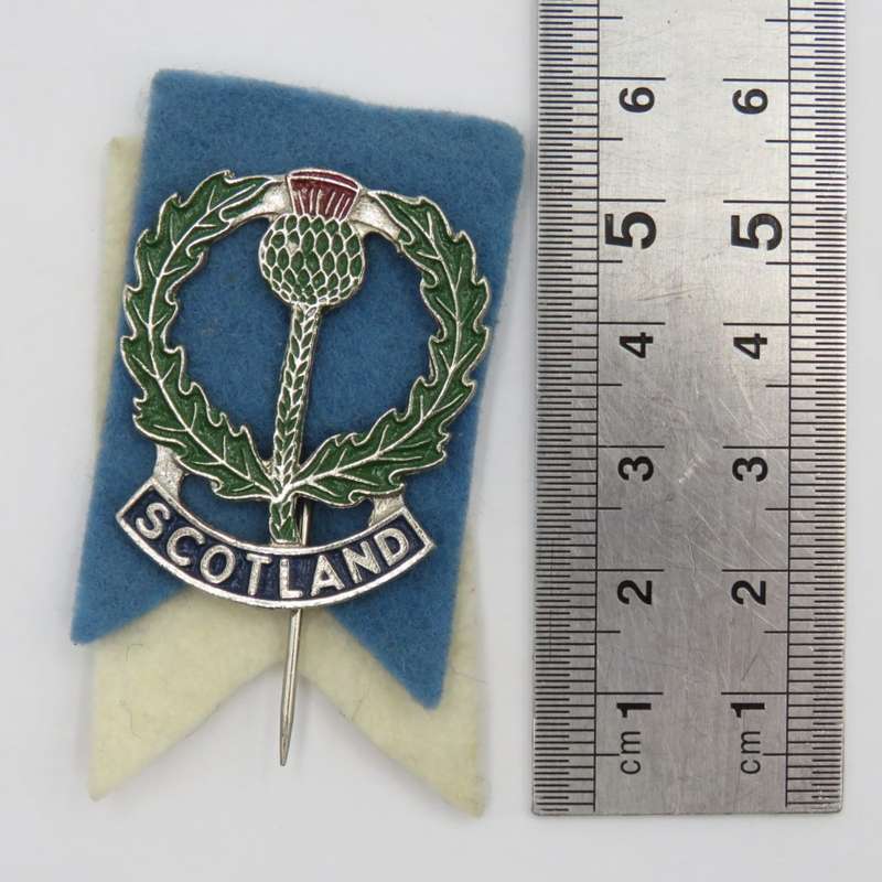 Vintage Scotland Rugby pin badge