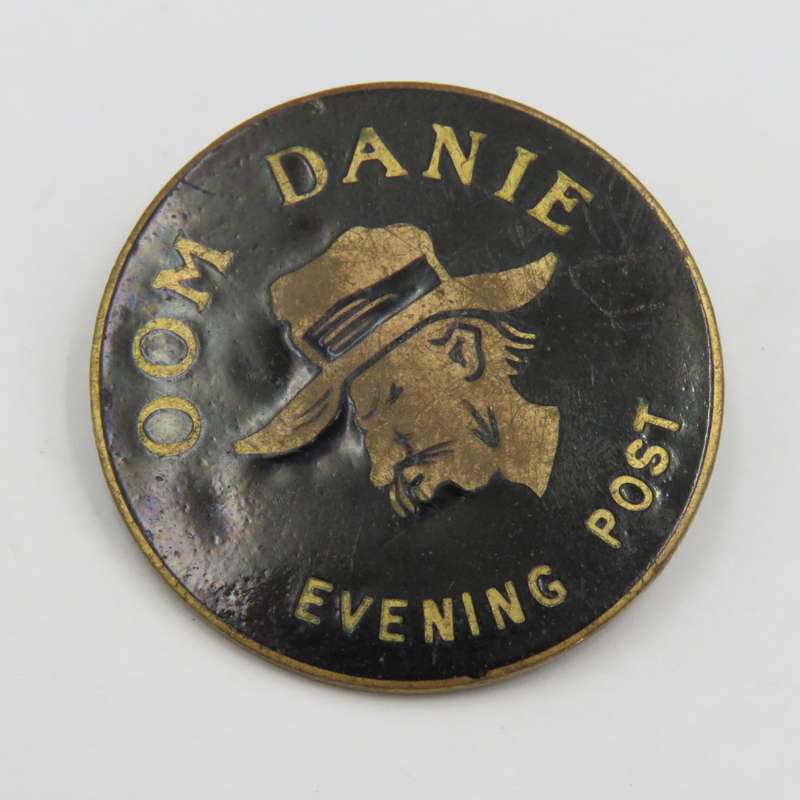 Vintage Oom Danie Evening post enamelled badge