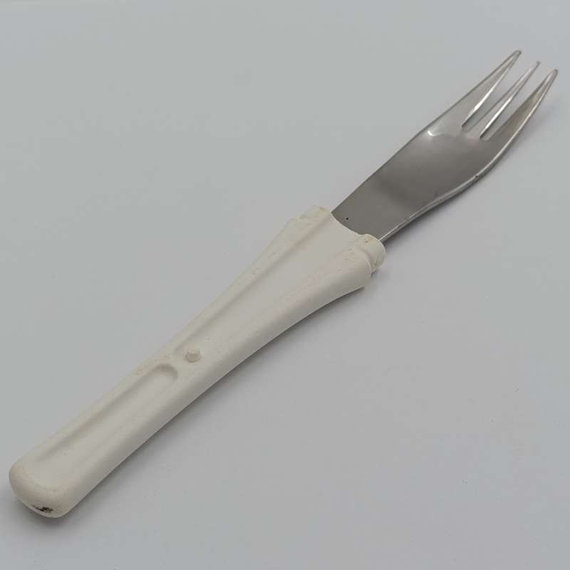 Vintage picnic knife and fork set with salt and pepper shakers