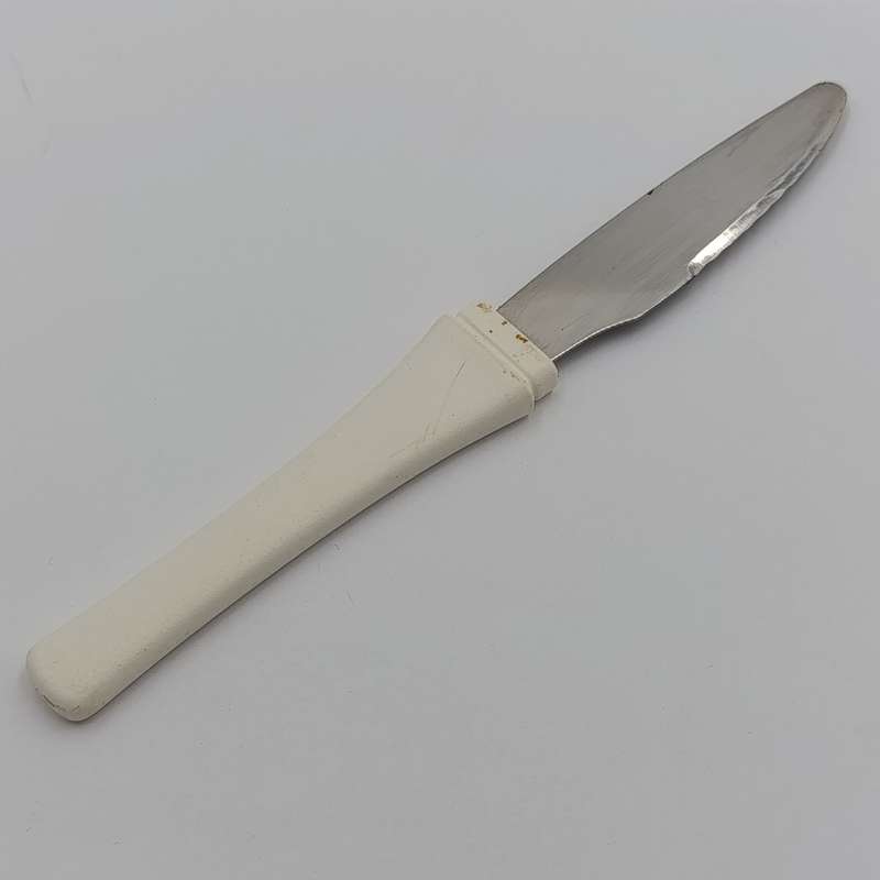 Vintage picnic knife and fork set with salt and pepper shakers