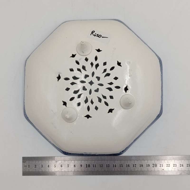 Antique Wedgwood octagonal porcelain fruit bowl