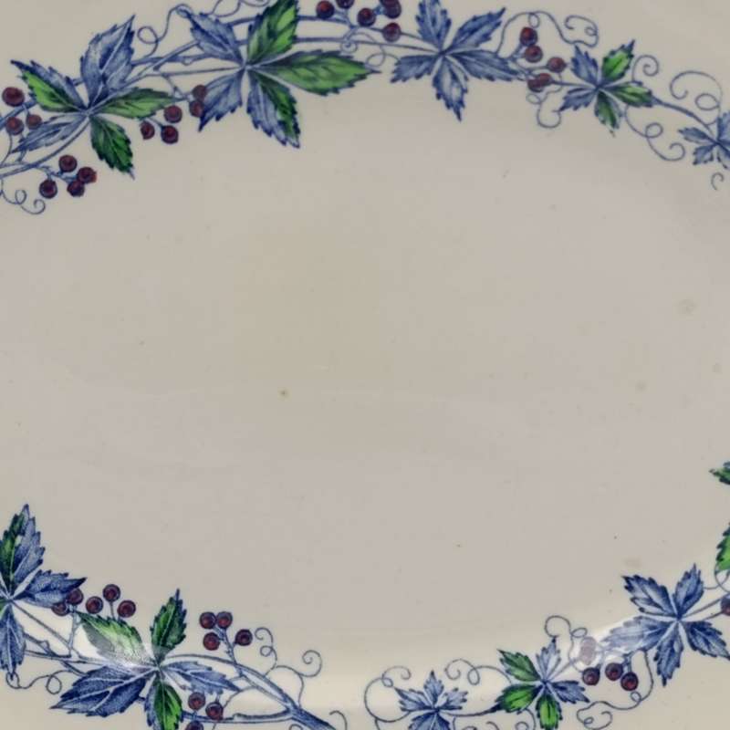 Antique Wood`s Burslem Doris pattern small oval snack platter