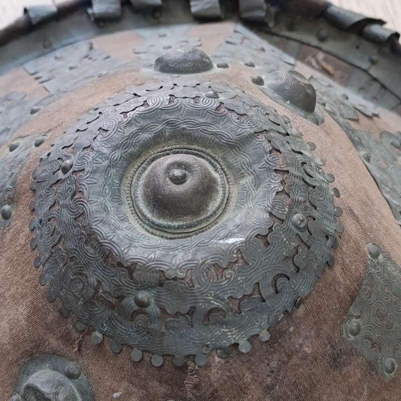 Antique 18th Century Ethiopian Amhara Shield and Shotel - used in Battle of Magdala