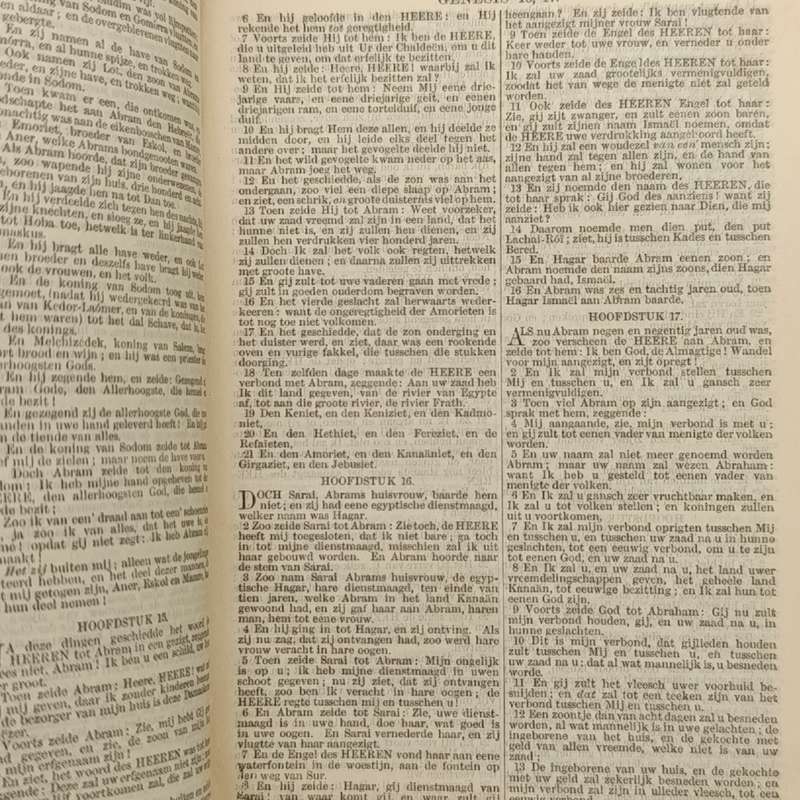 Antique Bible - 1898 Dutch translation