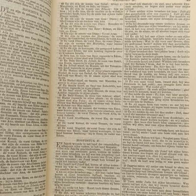 Antique Bible - 1898 Dutch translation