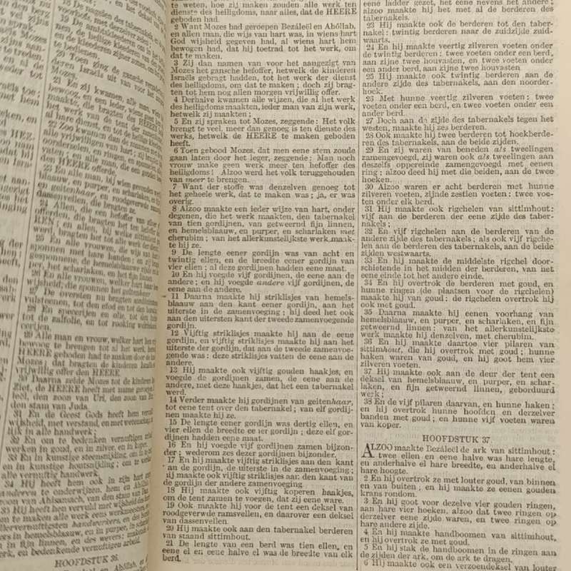 Antique Bible - 1898 Dutch translation