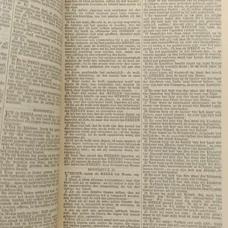 Antique Bible - 1898 Dutch translation