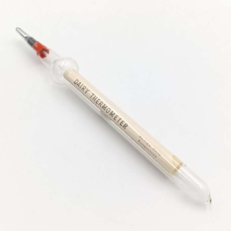 Vintage British made Diary thermometer in case