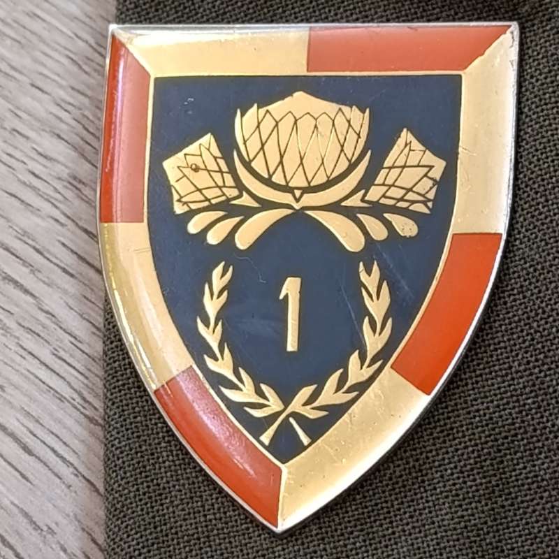 SADF 1 Special Service Buttalion tunic with insignia and lanyard