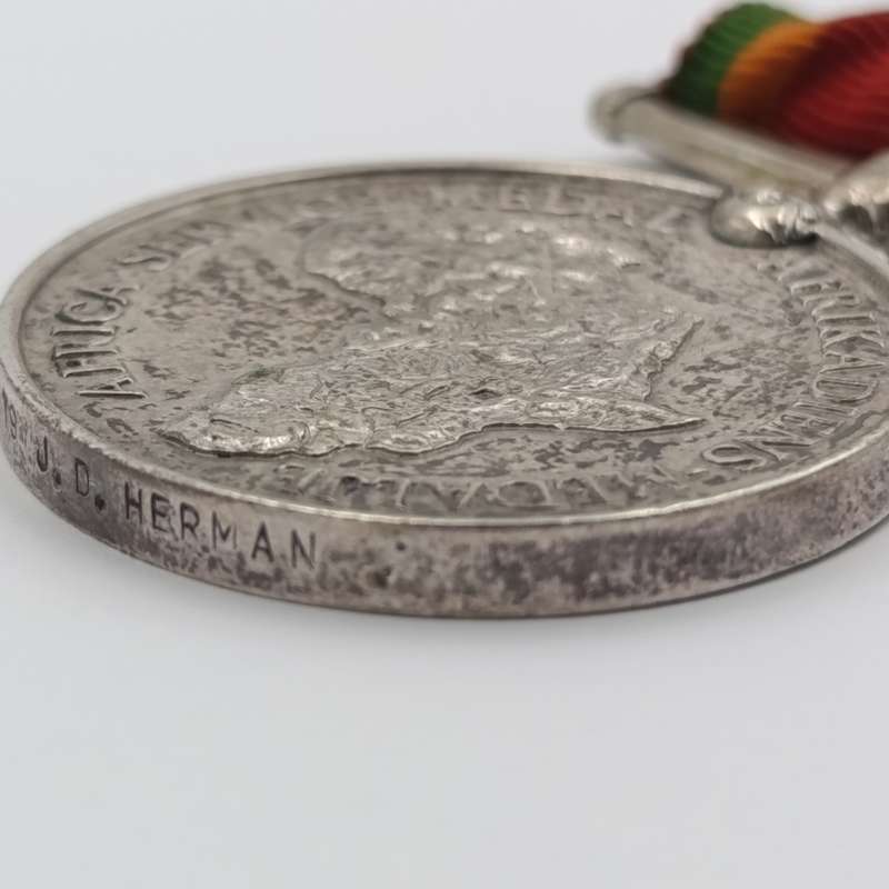 Pair of WW2 medals issued to 185579 J.D Herman