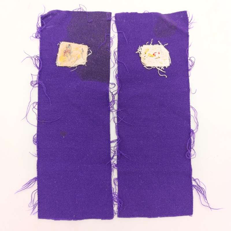 Pair of SA Navy Chaplain braided wire cloth rank badges as used for epaulettes