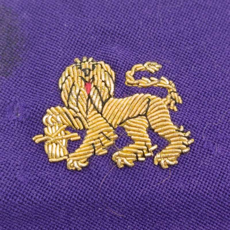 Pair of SA Navy Chaplain braided wire cloth rank badges as used for epaulettes