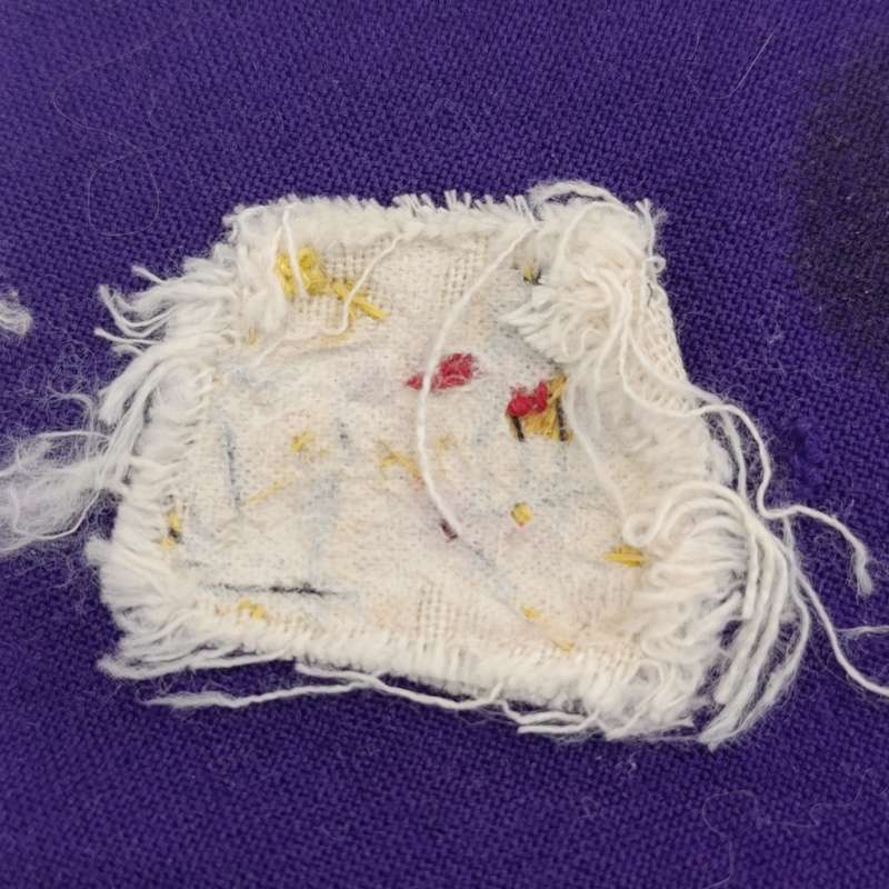 Pair of SA Navy Chaplain braided wire cloth rank badges as used for epaulettes