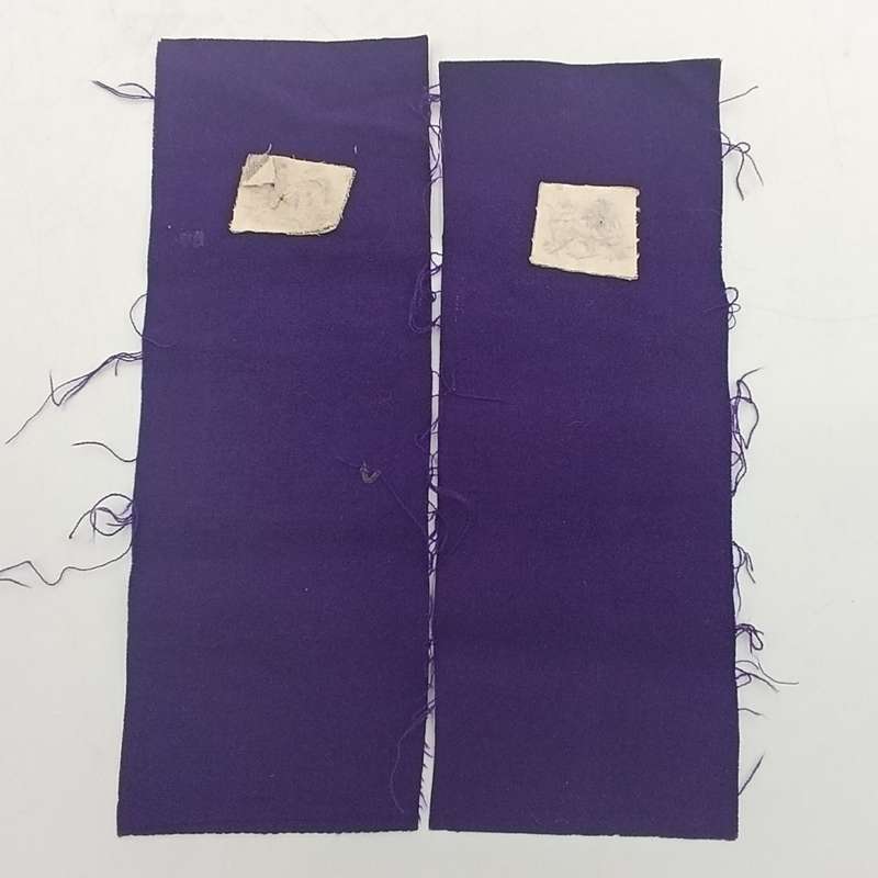 Pair of SA Navy Chaplain braided wire cloth rank badges as used for epaulettes