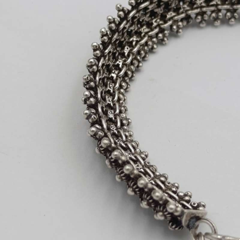 Beautiful design sterling silver bracelet - length 19cm - weighs 22.7g