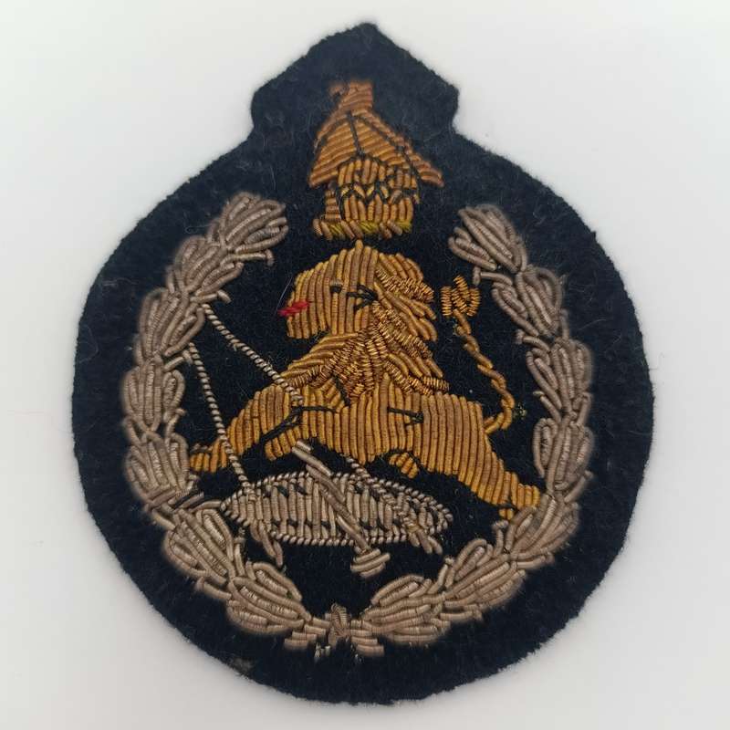 Rhodesia BSAP bullion wire cap badge