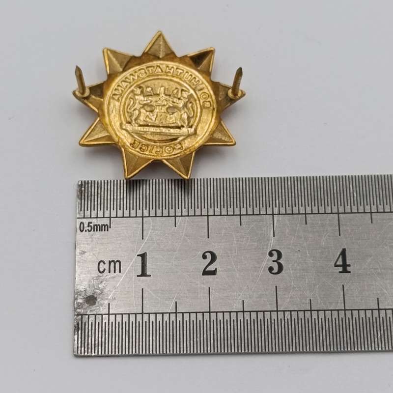 Pair of Bophuthutswana Police collar badges