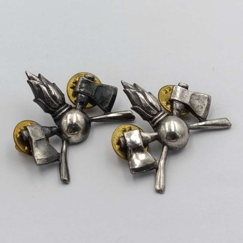 Pair of SWATF Engineers collar badges