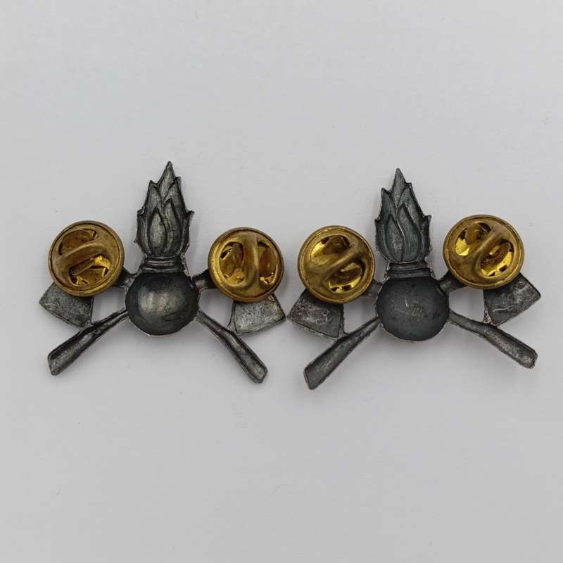 Pair of SWATF Engineers collar badges