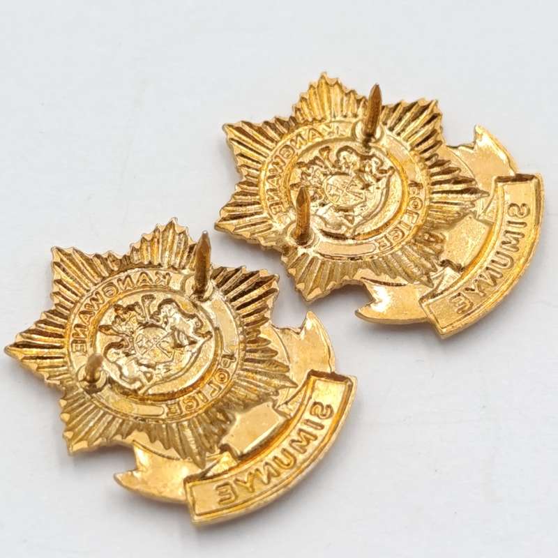 Pair of Kangwane Police collar badges