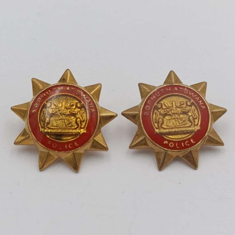 Pair of Bophuthatswana Police Collar badges