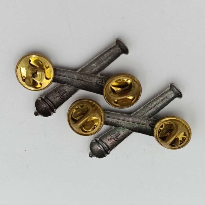 Pair of SWATF Artillery collar badges