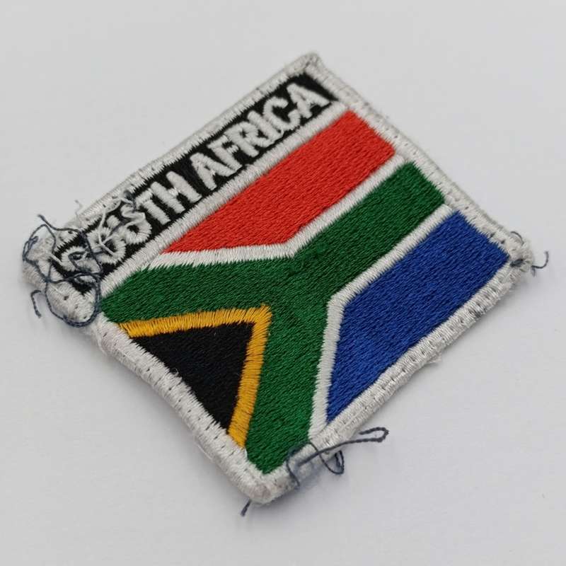 South African flag cloth badge