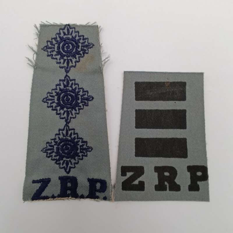 Lot of 2 Zimbabwe Republic Police epaulette cutouts