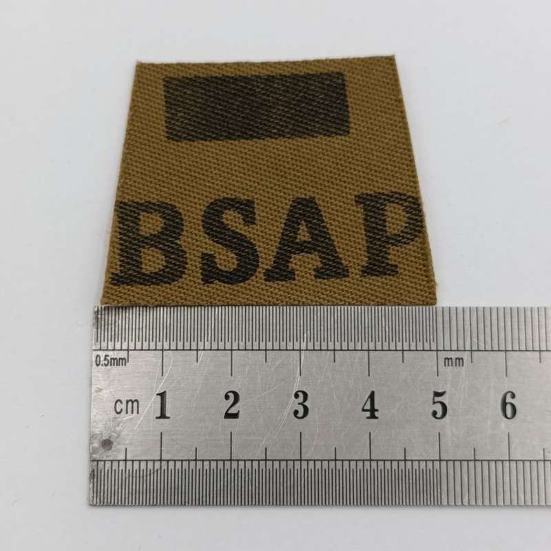 Set of 8 Rhodesia BSAP rank epaulette cutouts on board backing