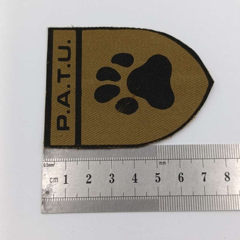 Rhodesia Police Anti Terrorism unit cloth badge on cardboard backing - not sure if authentic
