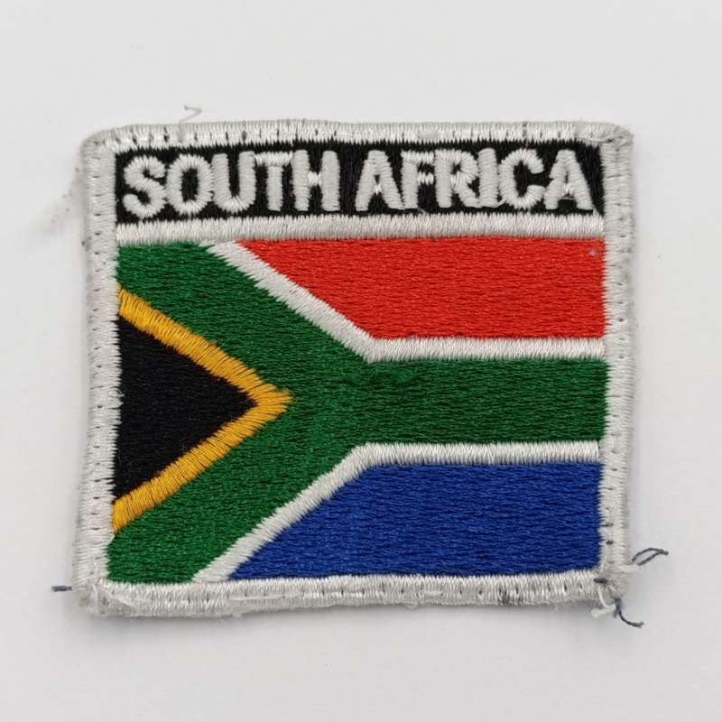 South African flag cloth badge