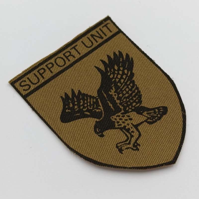 Rhodesia Police Support Unit cloth badge on cardboard backing - not sure if authentic