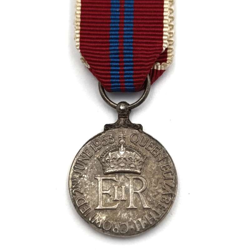 1953 Queen Elizabeth miniature coronation medal