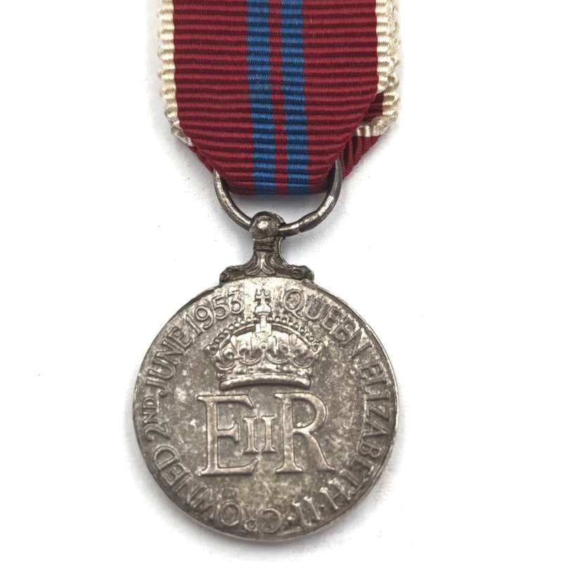1953 Queen Elizabeth miniature coronation medal