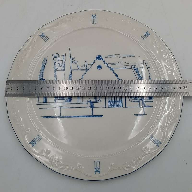 N.G Gemeente Paarl Strooidakkerk porcelain plate - No. 8 of 175 - Rare piece