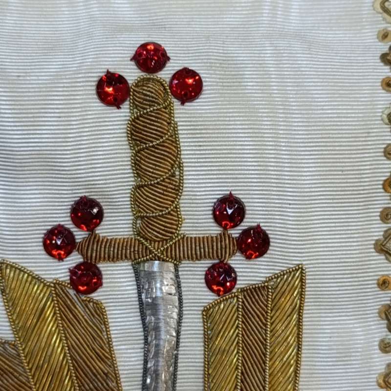 Freemason's 31st Degree hallmarked silver neck order and sash