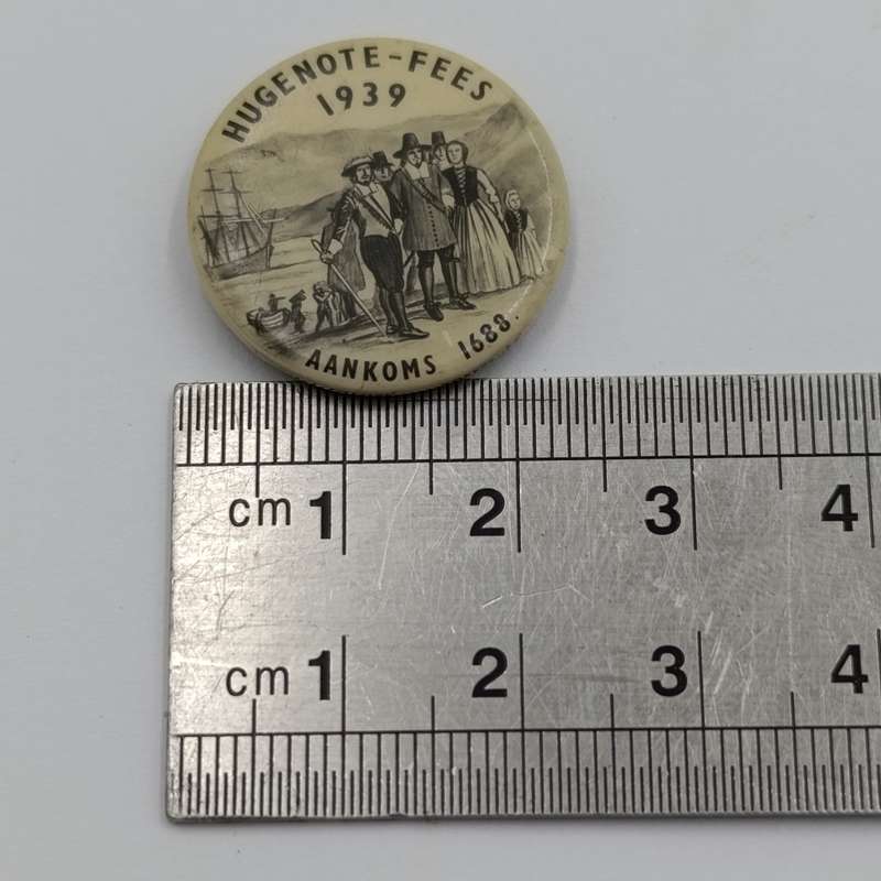 Vintage Hugenote-Fees 1939 - Aankoms 1688 lapel pin badge