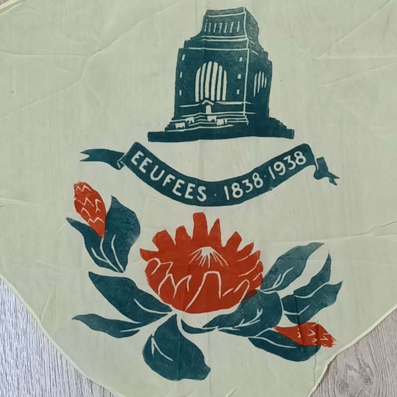 1938 Voortrekker Eufees Scarf - some small holes - rarely seen - overall in excellent condition