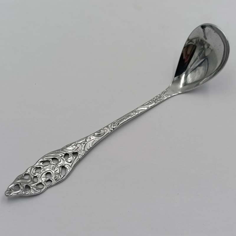 Vintage chrome plated sugar spoon