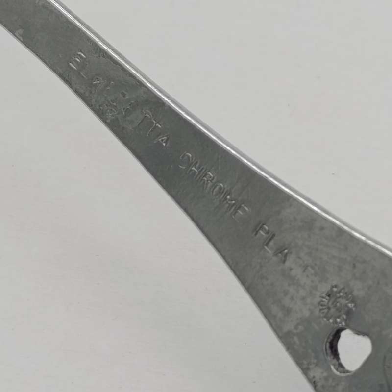 Vintage chrome plated sugar spoon