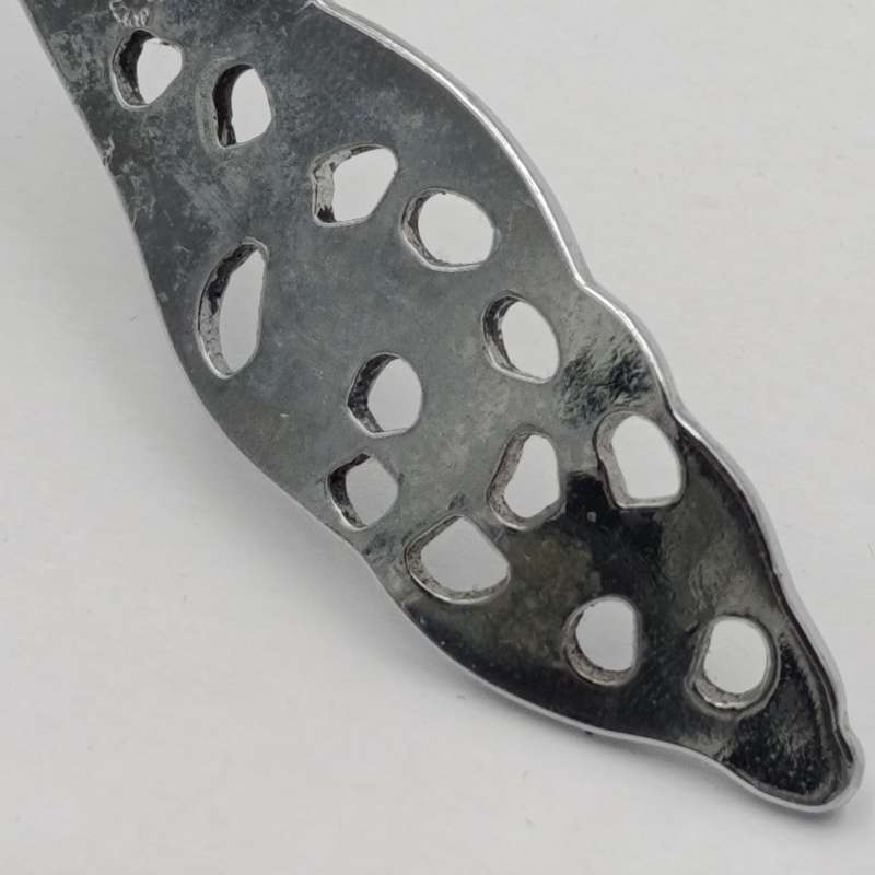 Vintage chrome plated sugar spoon