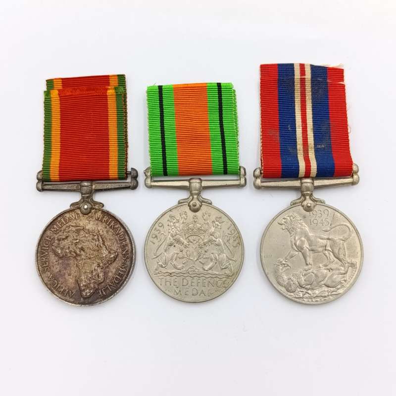 Set of 3 WW2 medals issued to 75192 D.M  Ovenstone