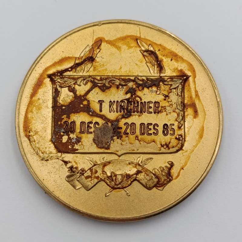 SADF 115 Battalion medallion - glue residue on back