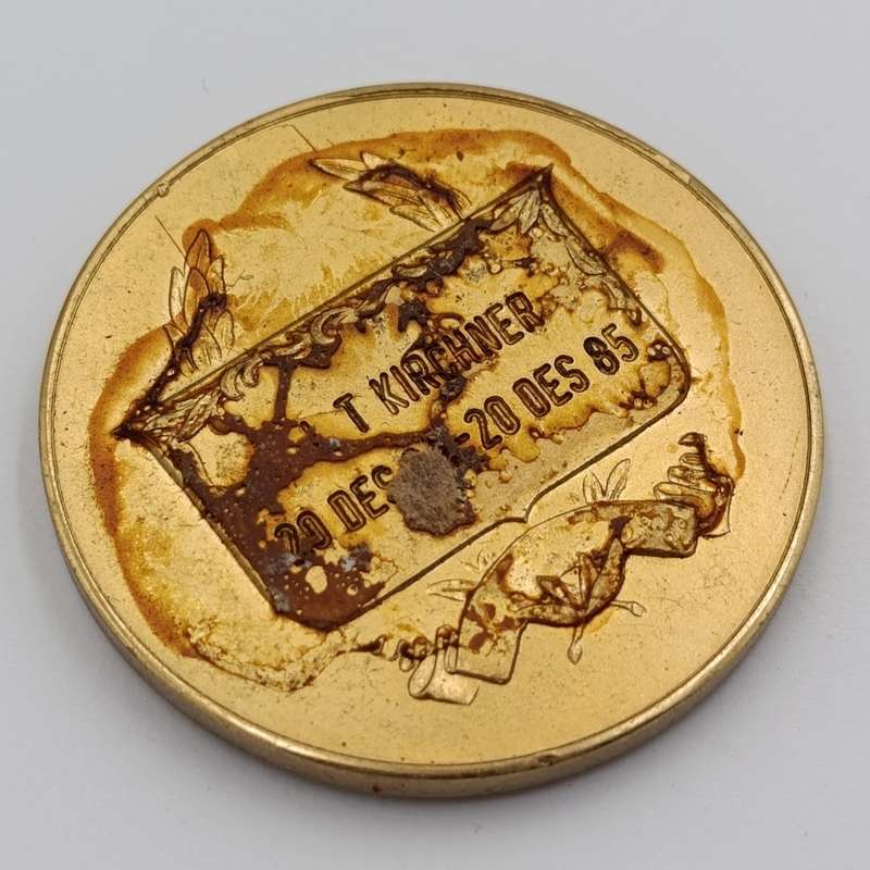 SADF 115 Battalion medallion - glue residue on back