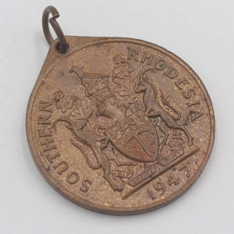 1947 Southern Rhodesia Royal visit medallion